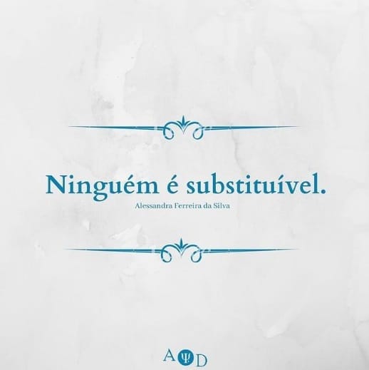 Ninguém é substituível